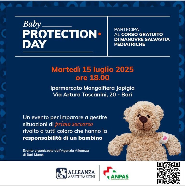 Corso Gratuito di Manovre Salvavita Pediatriche