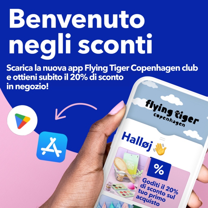 Nuova App Flying Tiger Copenhagen Club – Ottieni il 20% di sconto in negozio