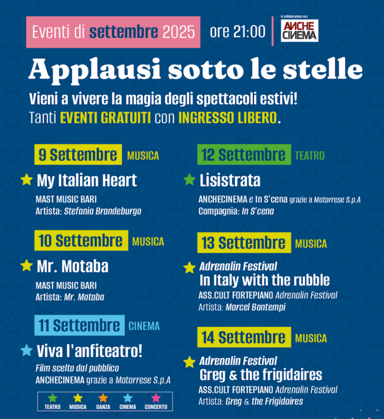 Applausi sotto le stelle